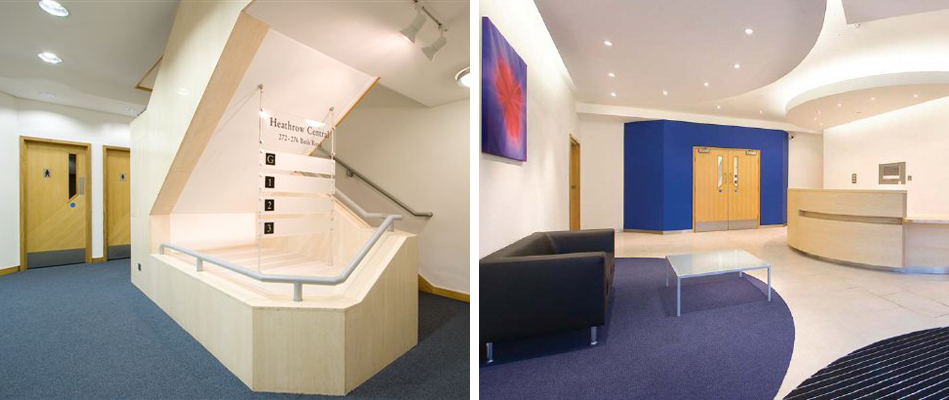 Refurbishment of reception area and common parts of office building